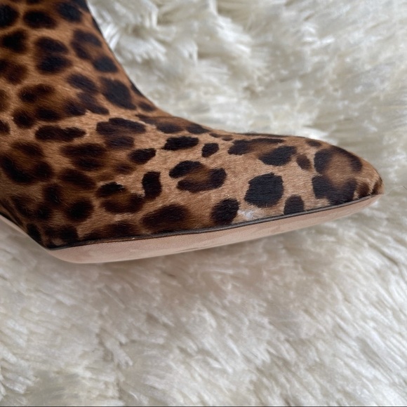 Rupert Sanderson Oscar Leopard Ankle Boots Calf Hair Size 38 - Picture 12 of 15